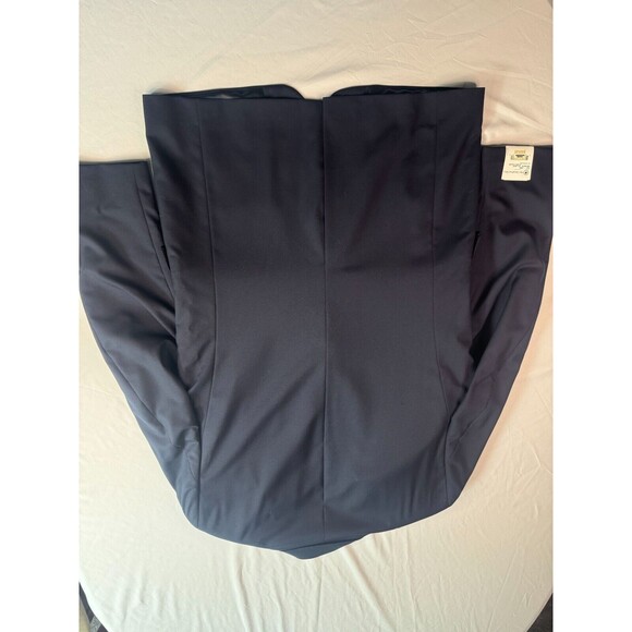 Hart Schaffner Marx Blazer Mens Size 42L 2 Button Navy Single Breasted - Picture 16 of 16